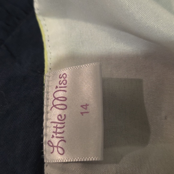 Little Miss Navy Avocado Print Dress - Picture 5 of 5